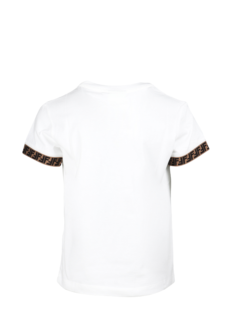 Vêtements T-shirt FF Fendi Blanc Enfants