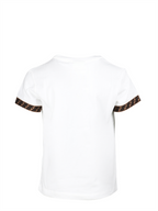 Vêtements T-shirt FF Fendi Blanc Enfants