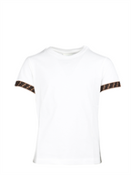 Vêtements T-shirt FF Fendi Blanc Enfants