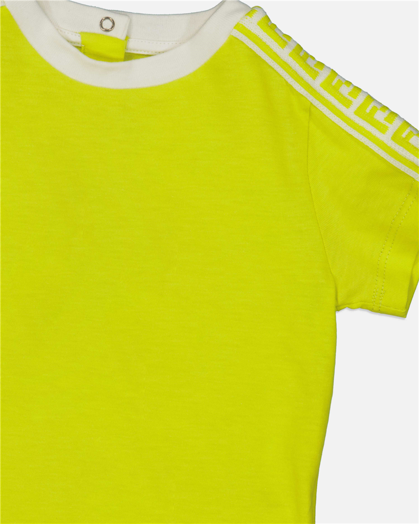 Vestuário T-shirt FF Fendi Amarelo Crianças