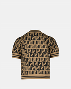 의류 T-shirt FF Marron Fendi 갈색 남아(3세 이상)