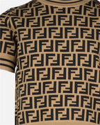 의류 T-shirt FF Marron Fendi 갈색 남아(3세 이상)