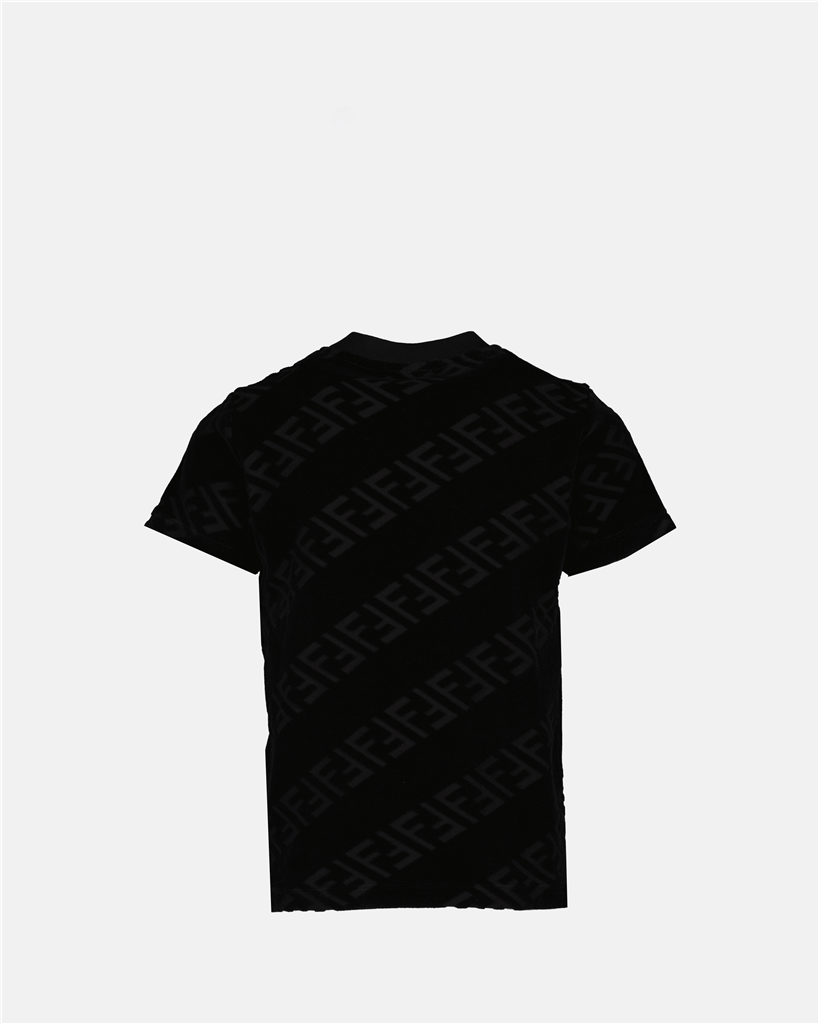 Bekleidung T-shirt FF Fendi Schwarz Kinder