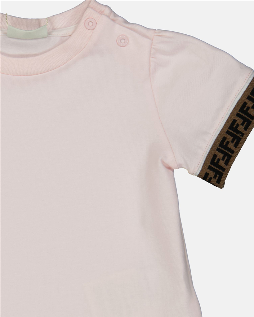 Abbigliamento T-shirt FF Fendi Rosa Bambini
