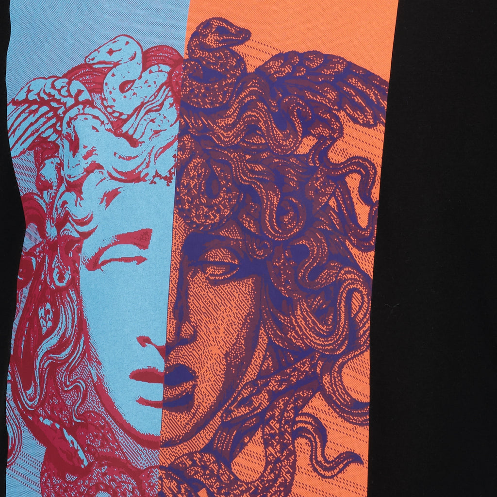 T-shirt T-shirt graphique Medusa Versace Nero Homme