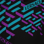 Camisetas T-shirt Greca Versace Preto Homme