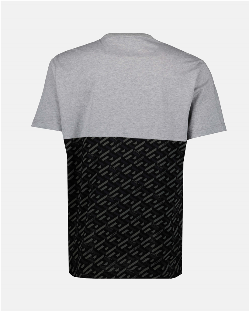 T-shirts T-shirt Greca Versace Gris Homme