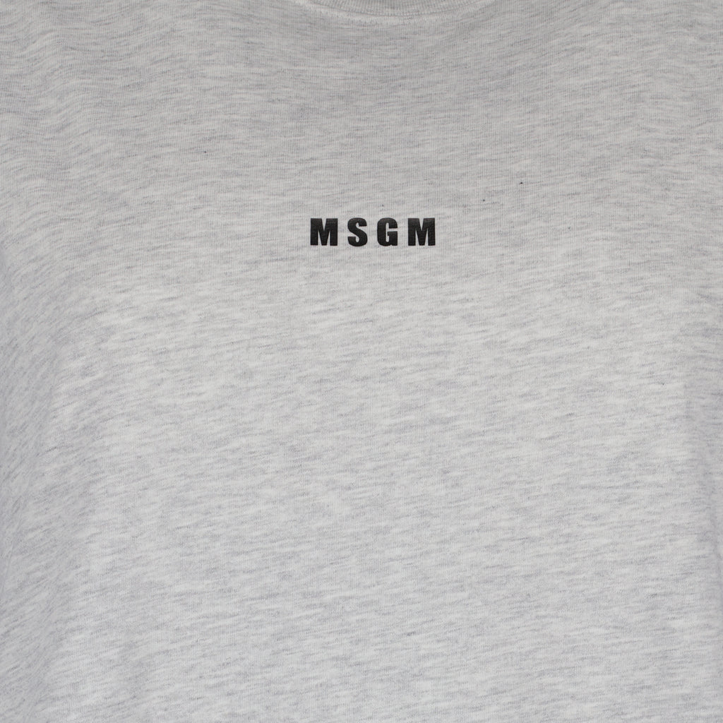 T-shirts T-shirt à logo MSGM Gris Femme