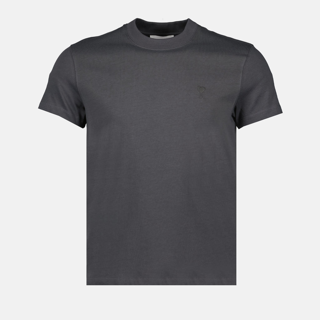 Camisetas T-shirt Ami de Coeur Ami PARIS Gris Unisexo
