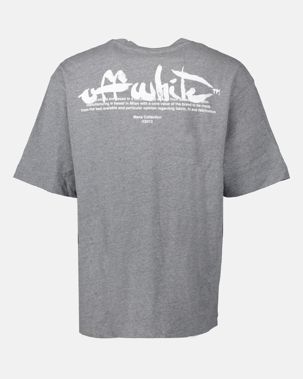 티셔츠 T-shirt Paint Script Off-White 회색 Homme