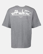 티셔츠 T-shirt Paint Script Off-White 회색 Homme