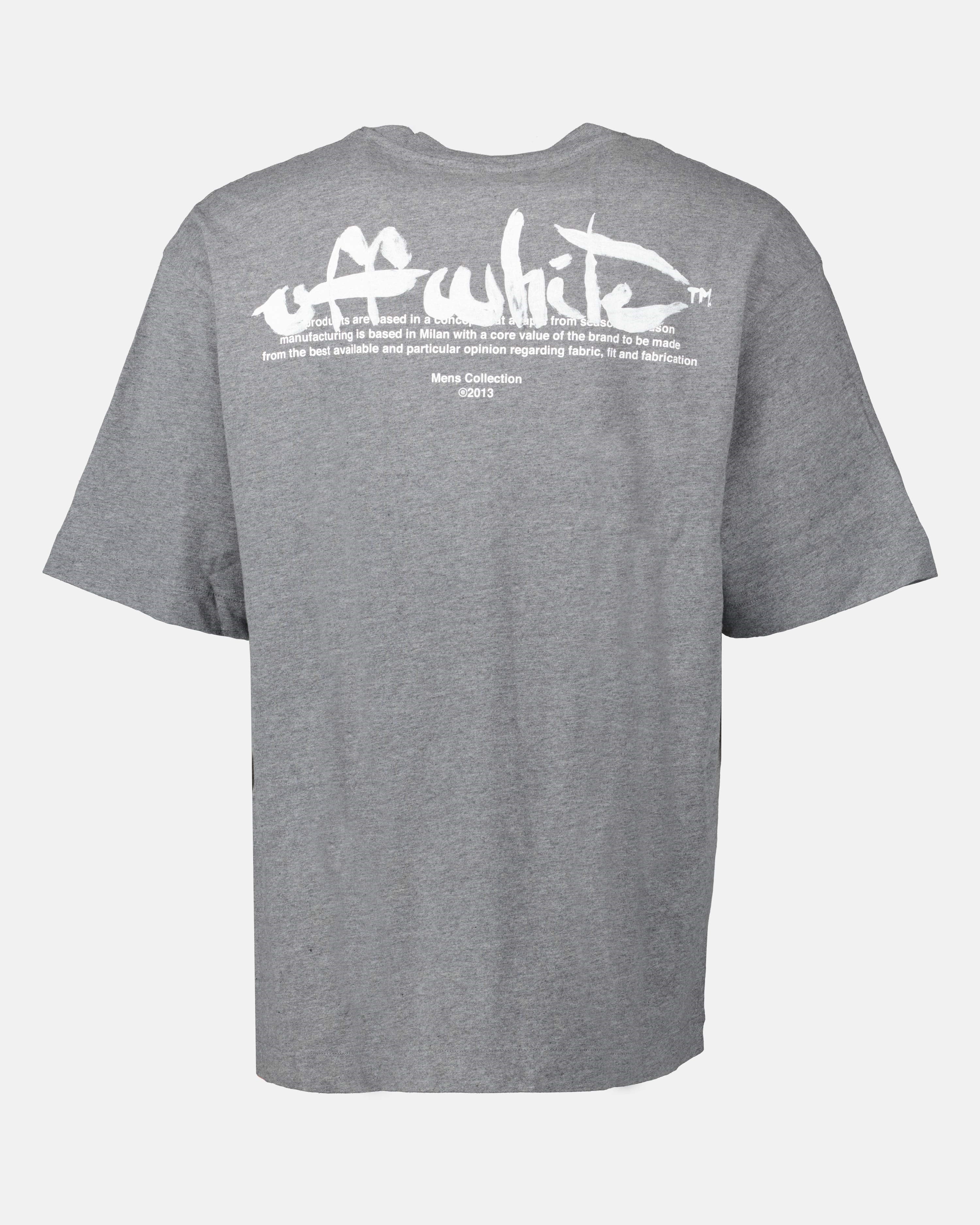 티셔츠 T-shirt Paint Script Off-White 회색 Homme