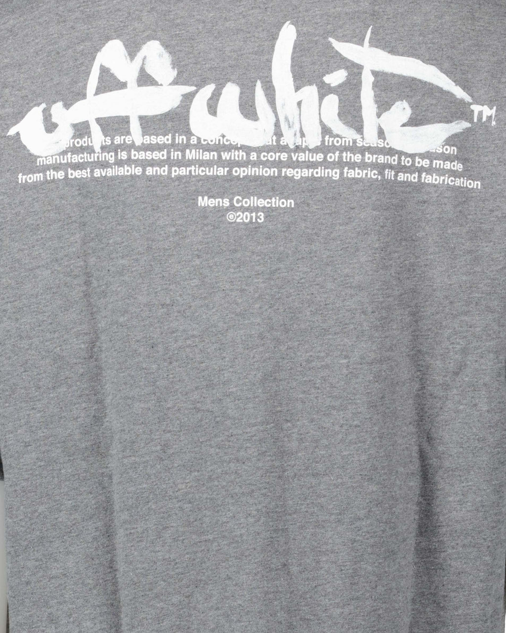 티셔츠 T-shirt Paint Script Off-White 회색 Homme