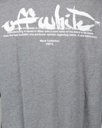 티셔츠 T-shirt Paint Script Off-White 회색 Homme