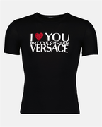 T-shirts T-shirt I ♡ You Versace Noir Femme