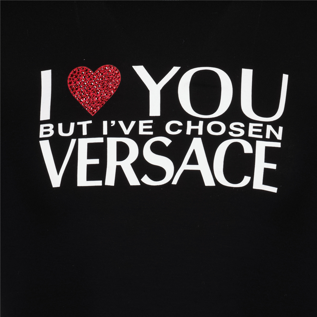 T-shirts T-shirt I ♡ You Versace Noir Femme