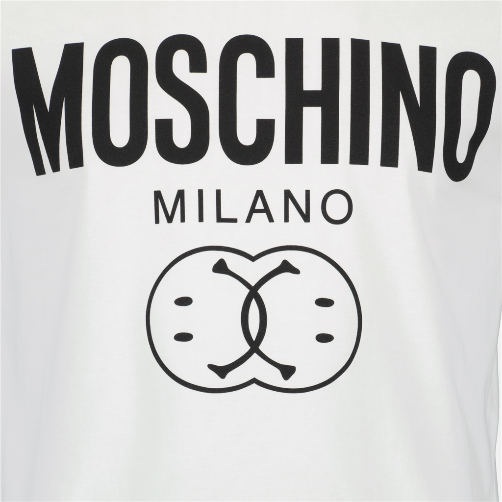 T-shirt T-shirt imprimé Moschino Bianco Homme