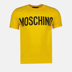 Camisetas T-shirt à logo Moschino Amarelo Homme