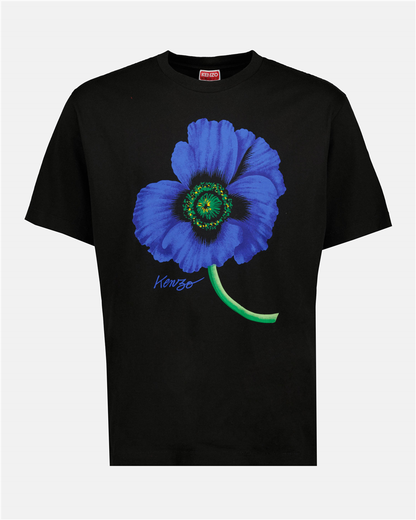 Camisetas T-shirt Kenzo Poppy Kenzo Preto Homme