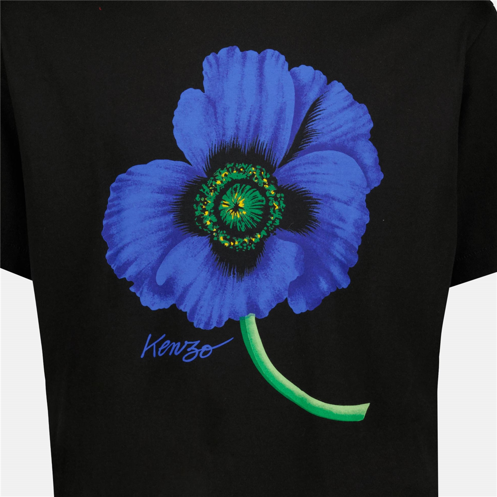 Camisetas T-shirt Kenzo Poppy Kenzo Preto Homme