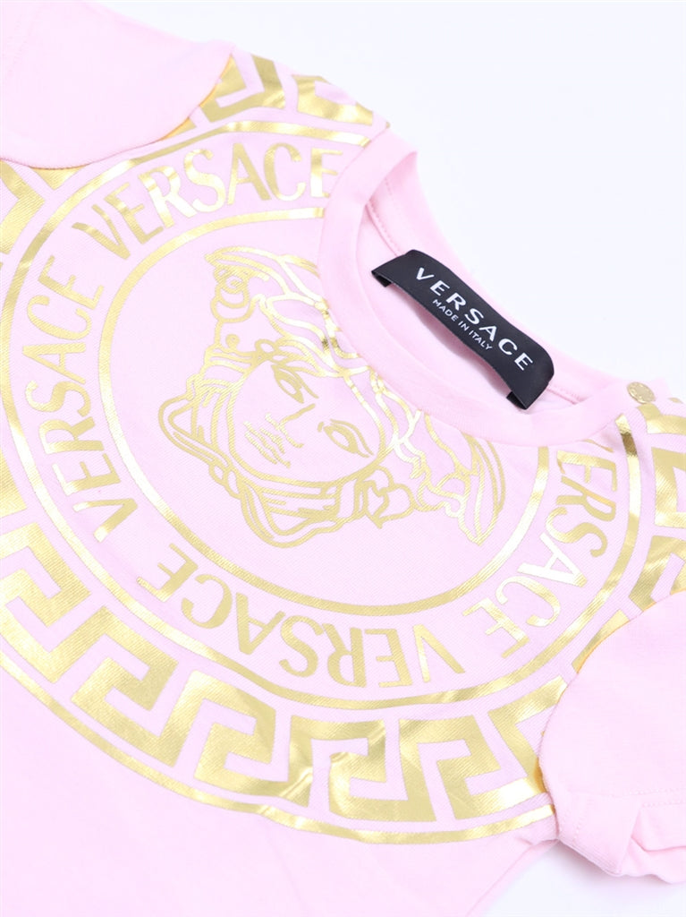Vêtements T-shirt La Medusa Versace Rose Enfants
