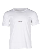 Camisetas T-shirt logo Saint Laurent Branco Homme
