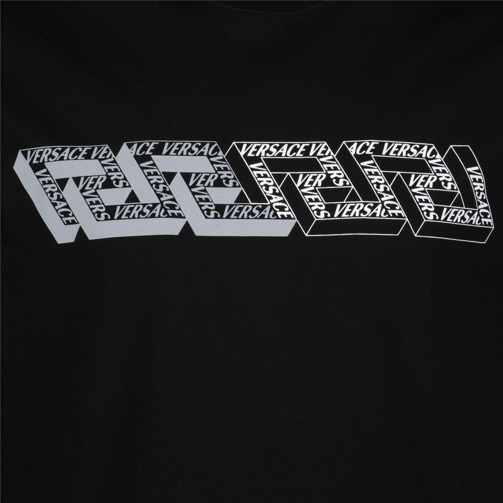T-shirts Greca logo t-shirt Versace Black Man