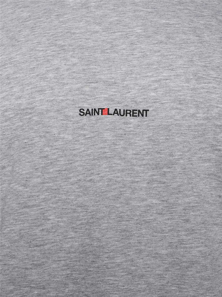 Tシャツ ロゴTシャツ Saint Laurent グレー 男