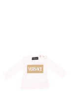 Vêtements T-shirt manches longues imprimé Versace Blanc Enfants