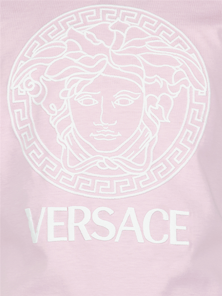 Bekleidung T-shirt Medusa Greca Versace Rosa Kinder