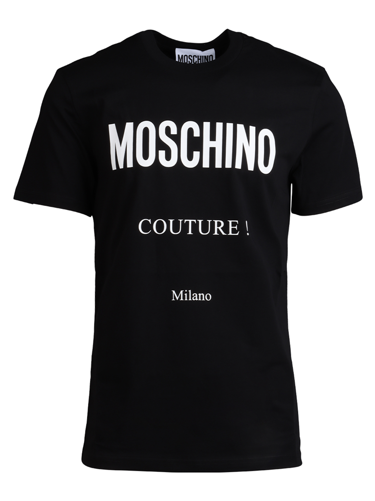 T-shirt T-shirt Moschino Couture Milano Moschino Nero Homme