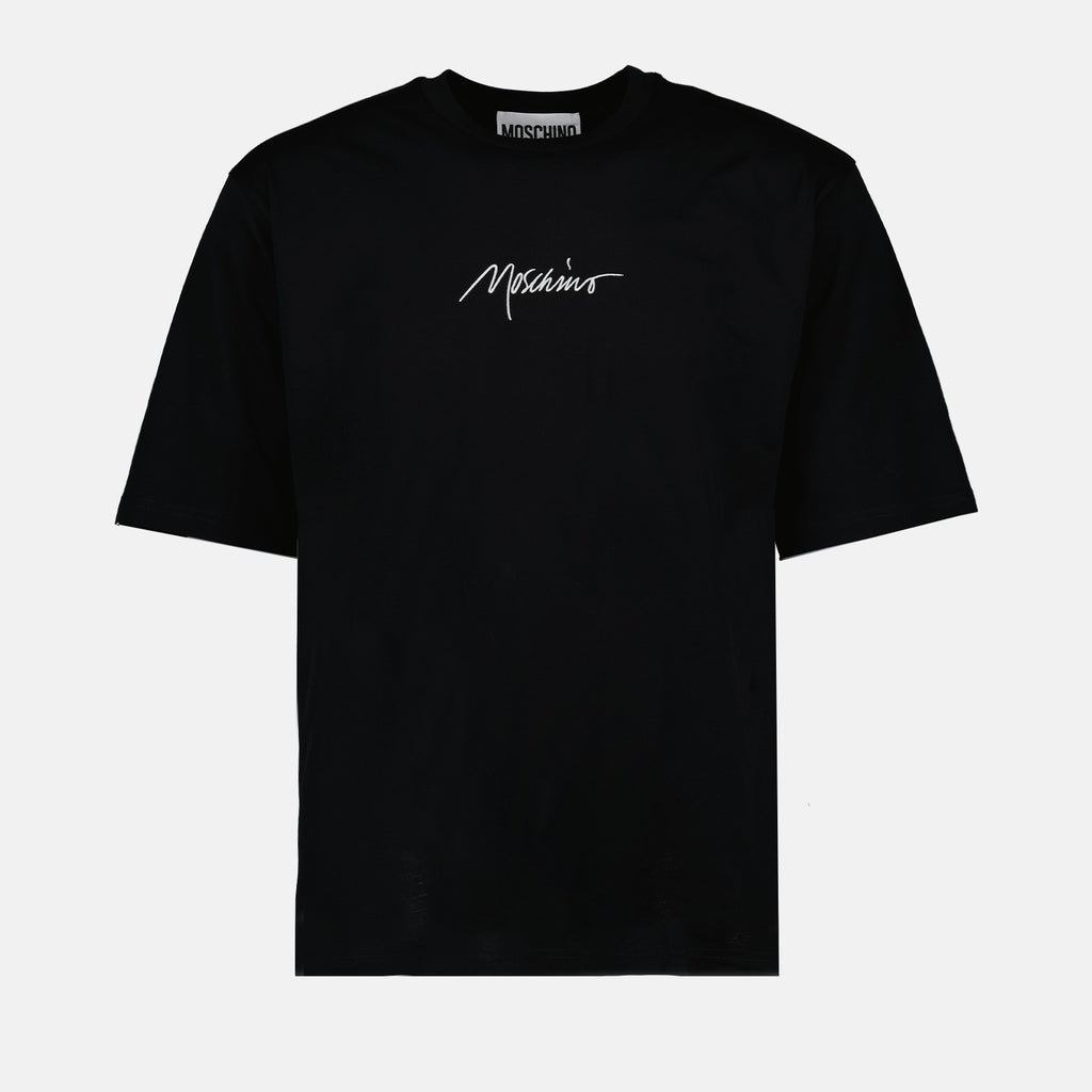 티셔츠 T-shirt à logo brodé Moschino 검은색 Homme