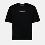 티셔츠 T-shirt à logo brodé Moschino 검은색 Homme
