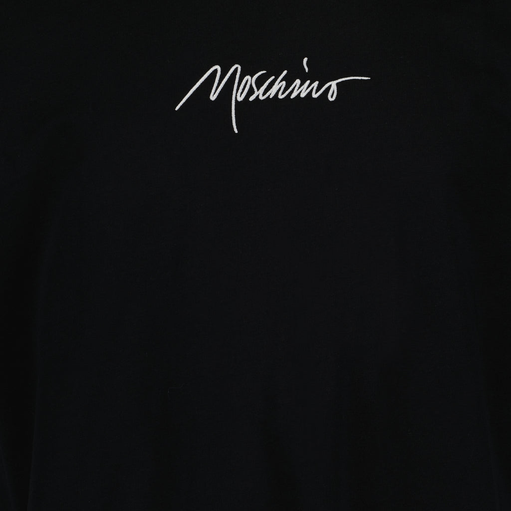 티셔츠 T-shirt à logo brodé Moschino 검은색 Homme