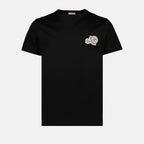 티셔츠 T-shirt à logo double Moncler 검은색 Homme