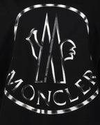 T-Shirts Metallisches Logo T-Shirt Moncler Schwarz Damen