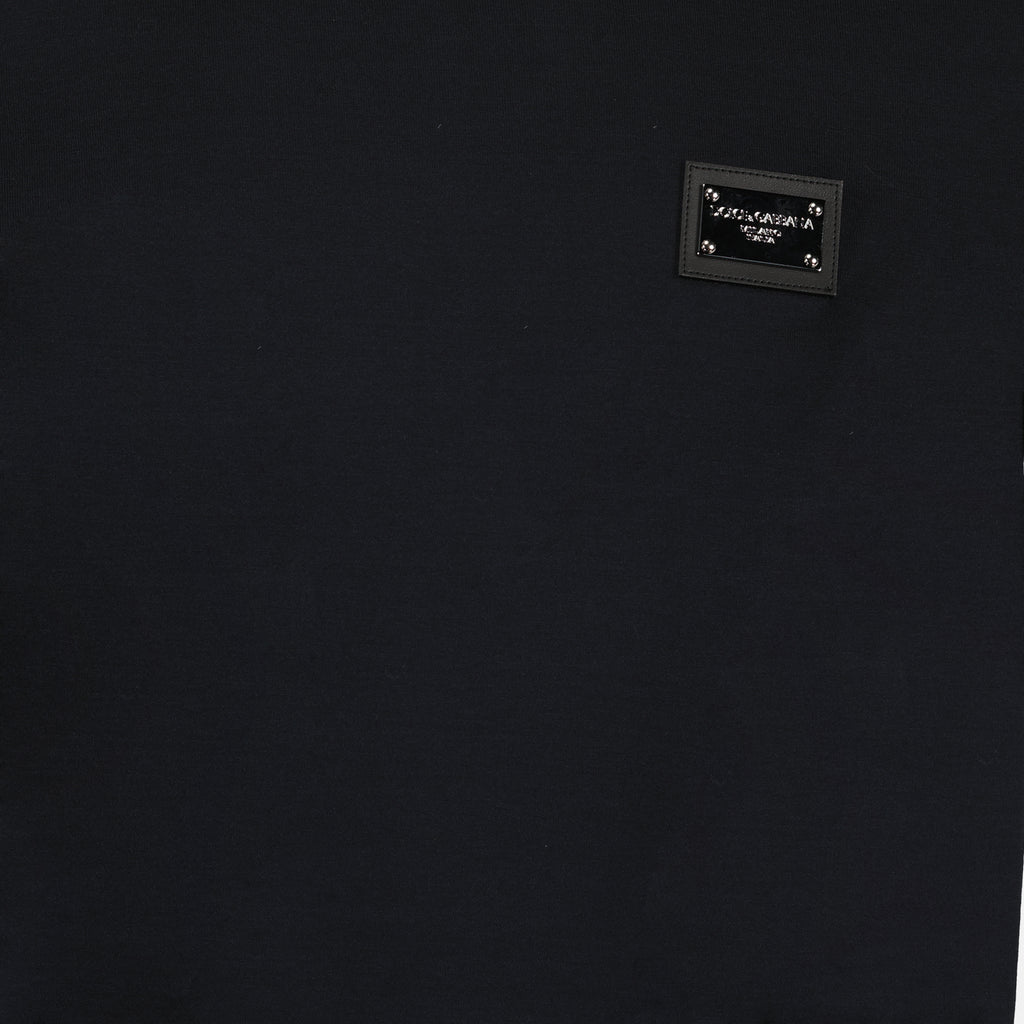 T-shirts T-shirt à logo plaque Dolce & Gabbana Bleu Homme