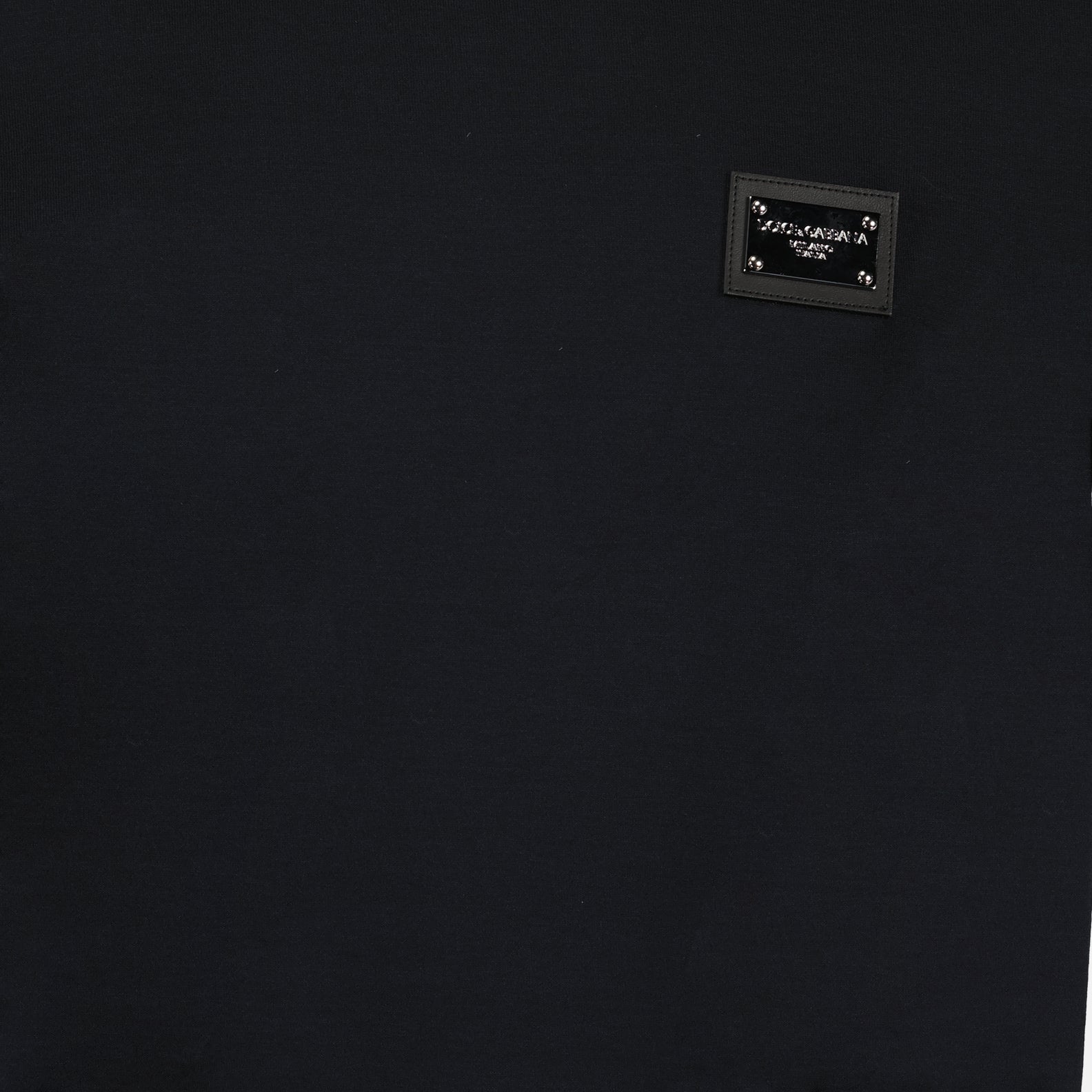 T-shirts T-shirt à logo plaque Dolce & Gabbana Bleu Homme