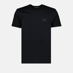 T-shirts T-shirt à logo plaque Dolce & Gabbana Bleu Homme