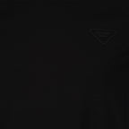 Camisetas T-shirt à logo triangle Prada Negro Homme