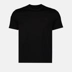 Camisetas T-shirt à logo triangle Prada Negro Homme