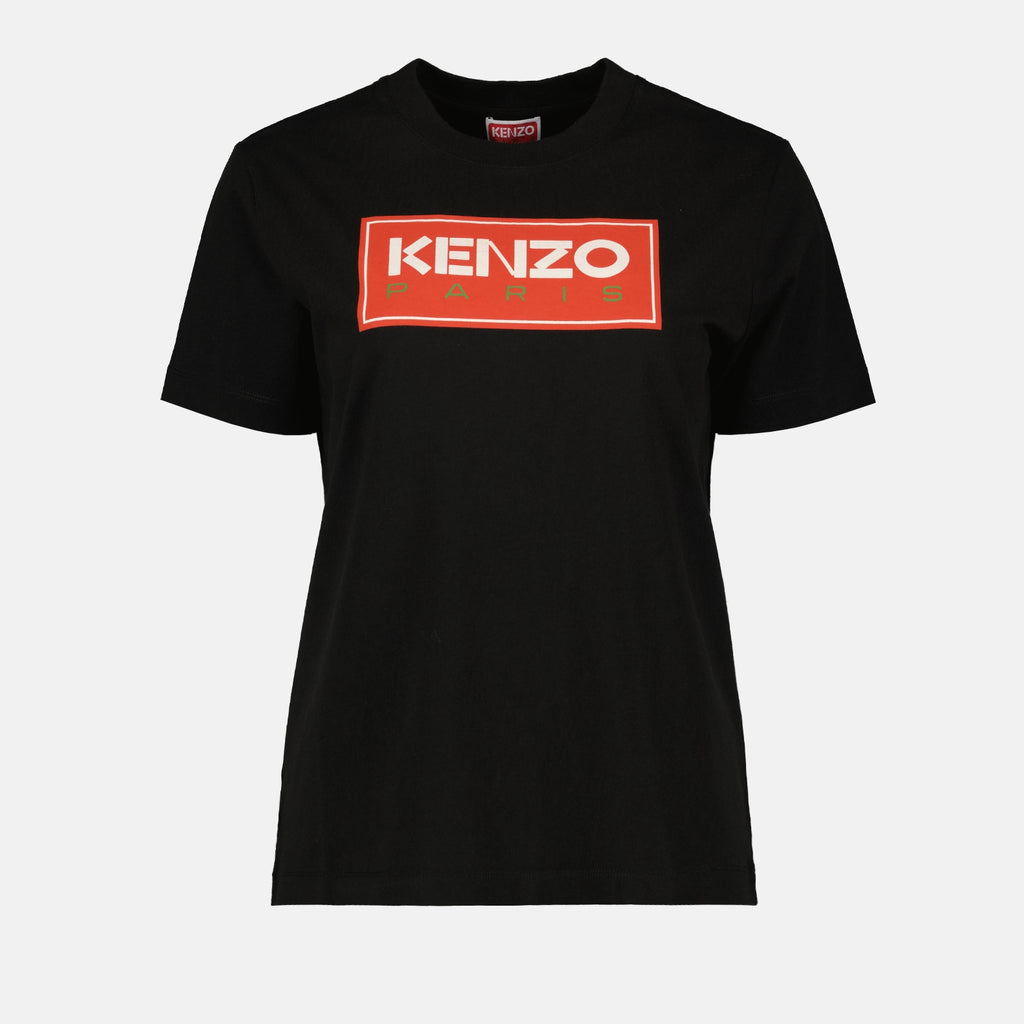 T-Shirts T-shirt à logo Kenzo Schwarz Femme
