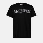 Camisetas T-shirt à logo Alexander McQueen Preto Homme