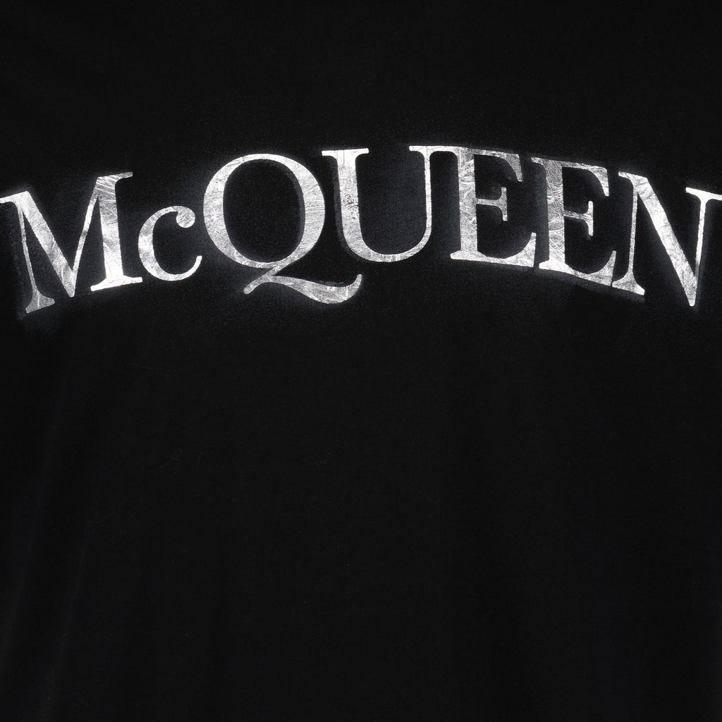 Camisetas T-shirt à logo Alexander McQueen Preto Homme