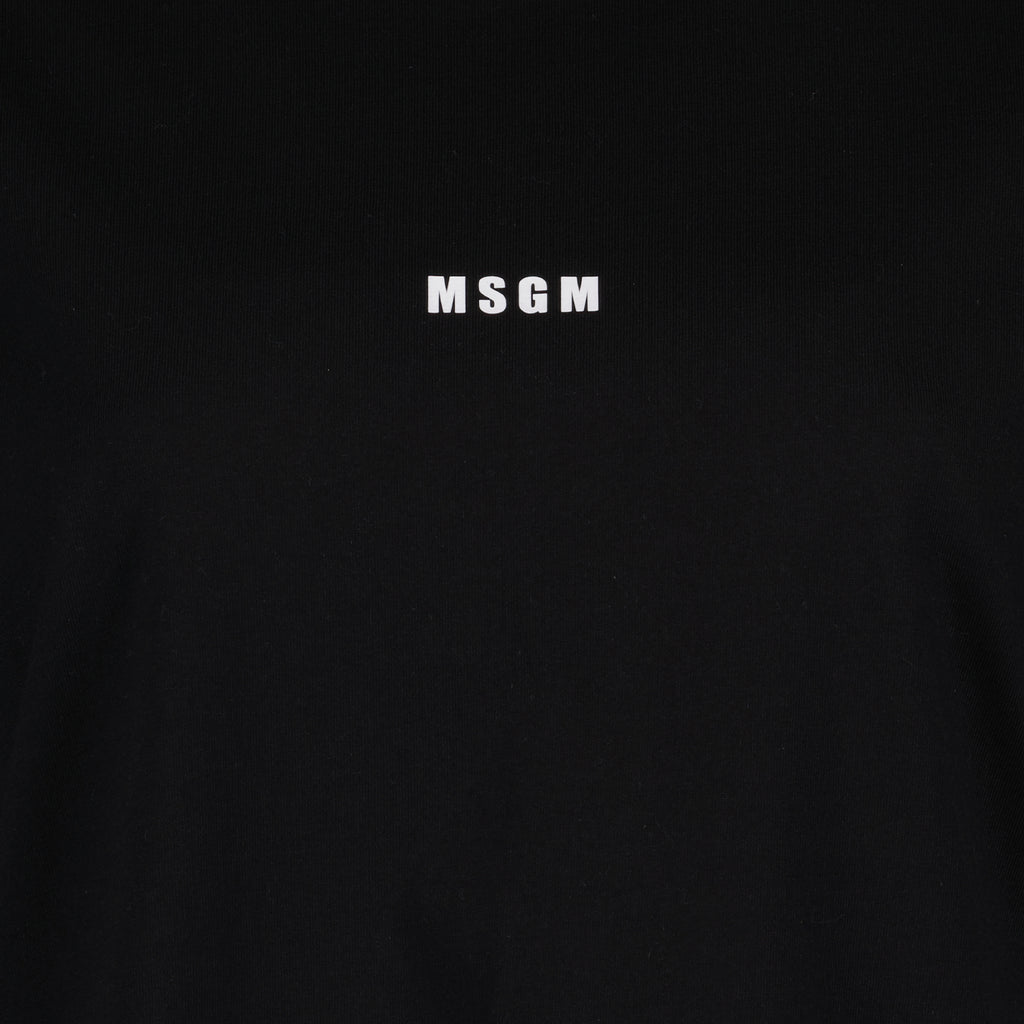 Camisetas T-shirt à logo MSGM Preto Femme