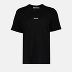 Camisetas T-shirt à logo MSGM Preto Femme