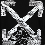 Camisetas T-shirt Arrow bricks Off-White Negro Homme