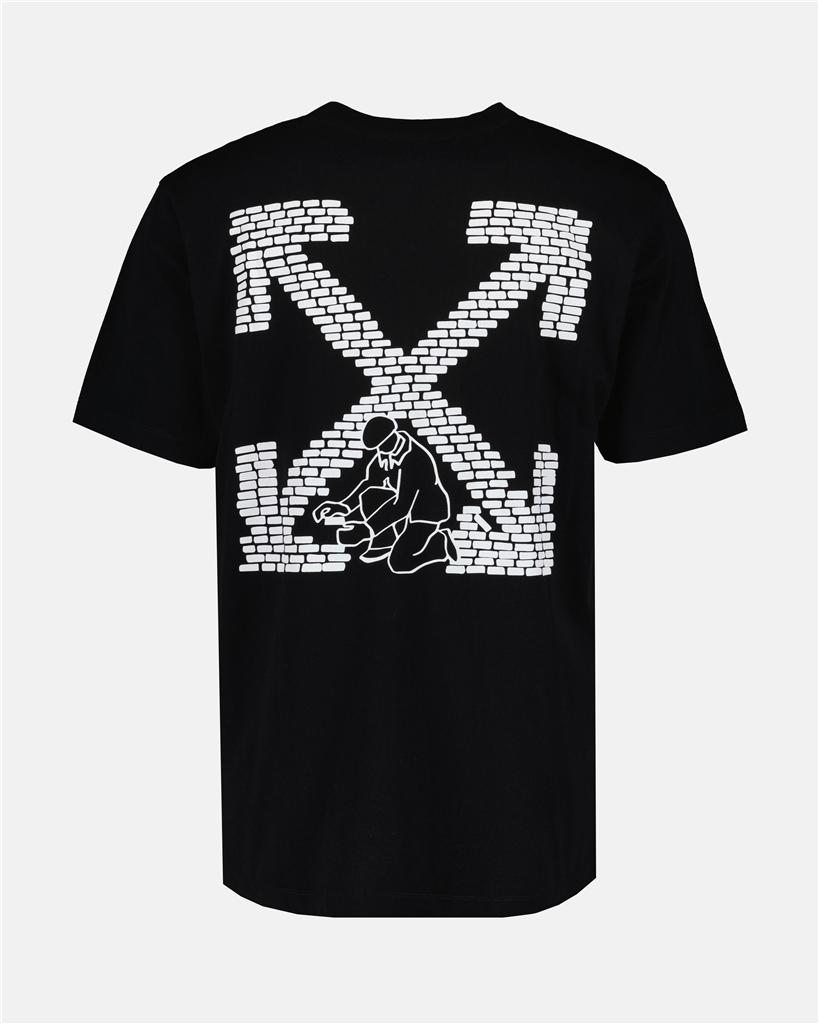 Camisetas T-shirt Arrow bricks Off-White Negro Homme