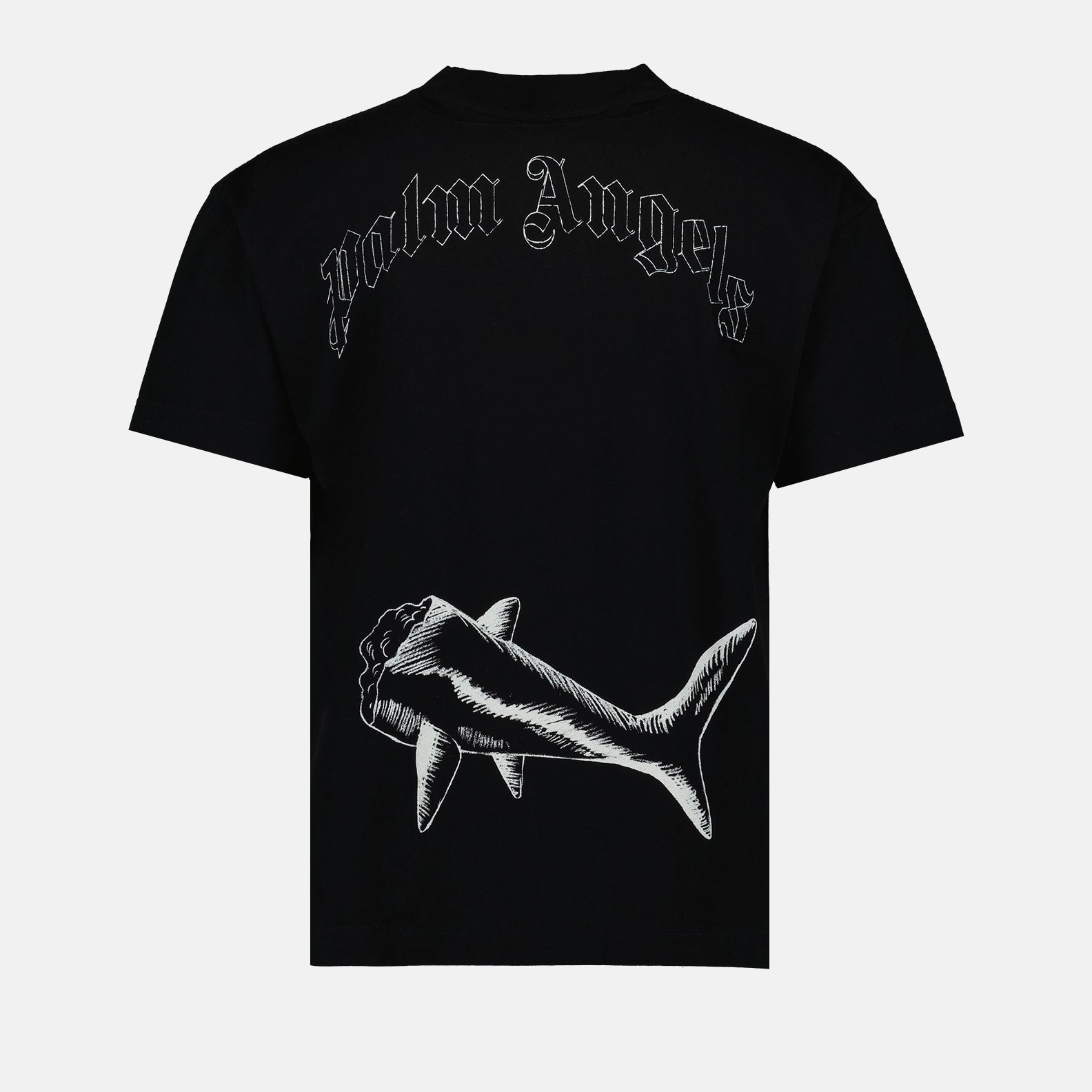 Camisetas T-shirt Broken Shark Palm Angels Preto Homme