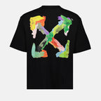 Camisetas T-shirt Brush Arrow Off-White Preto Homme
